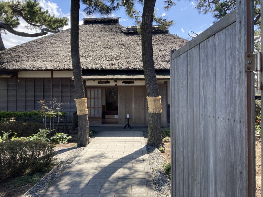 伊藤博文別邸の玄関