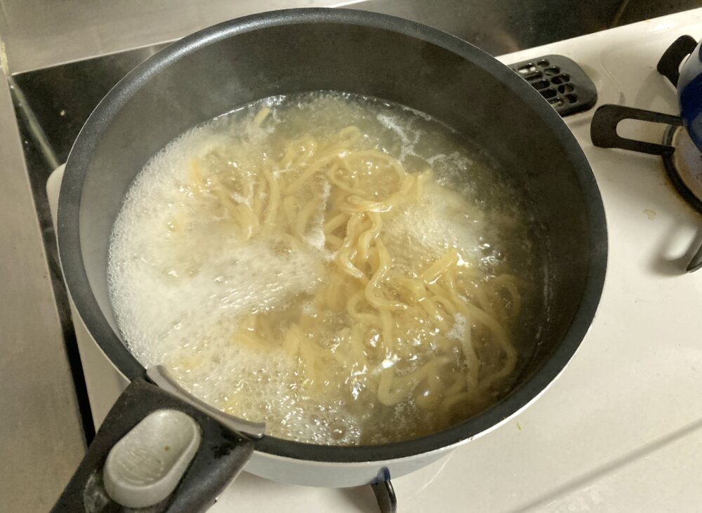 沸騰したオーション麺